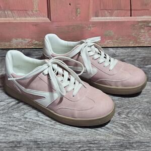 Dolce Vita PINK Womens Shoe Size 8.5 Leather Vasser Fashion Athletic Sneakers